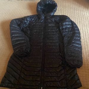 Marmot womens full zip long puffer jacket